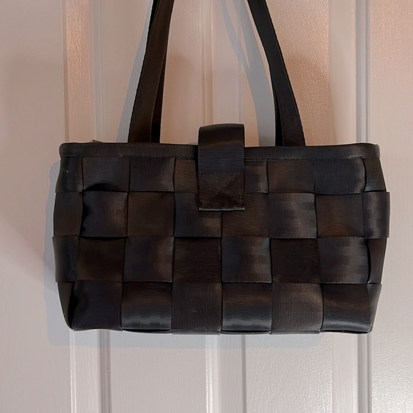 Harveys X Mercedes | Original Seatbelt Purse 14X8 Black 90s - Picture 4 of 9